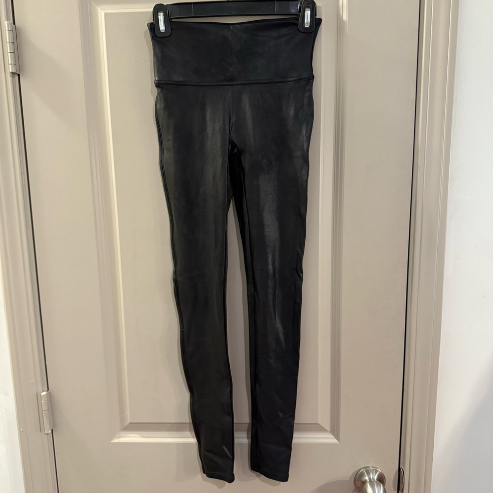 Spanx Faux Leather Leggings - Black